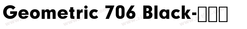 Geometric 706 Black字体转换